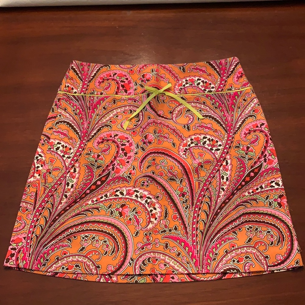 J Crew paisley skirt